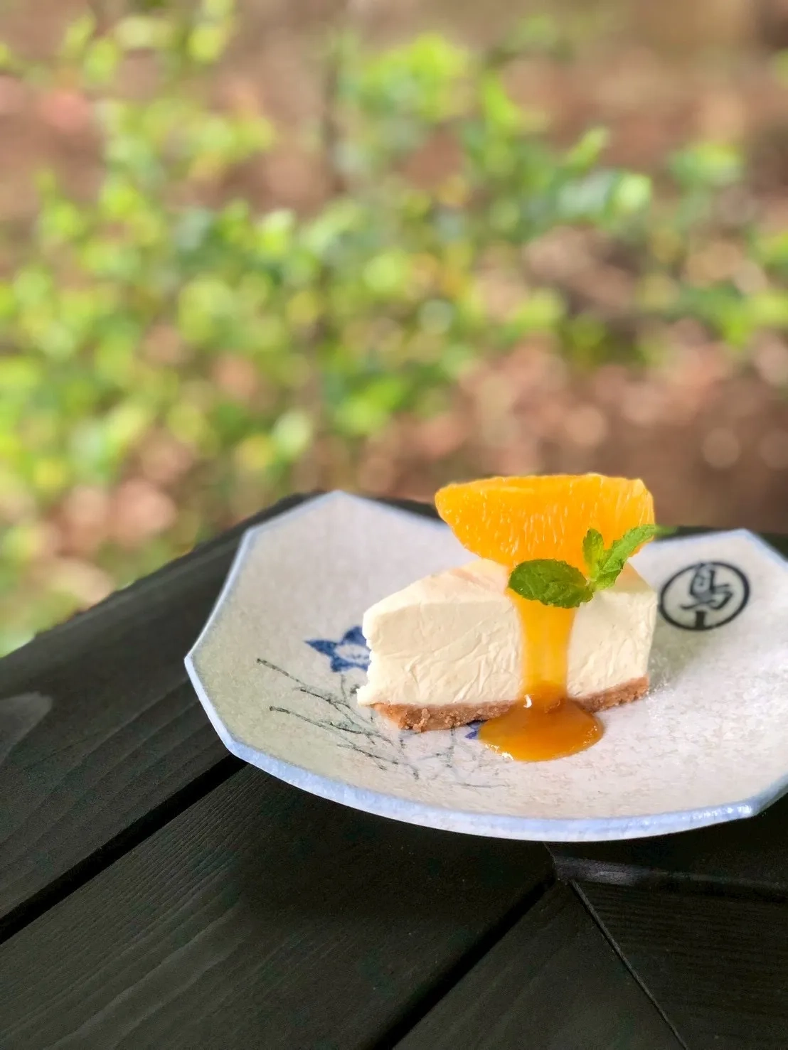 寒天のレアチーズケーキ